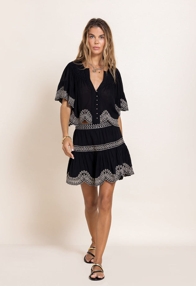 Aya Skirt Onyx Black