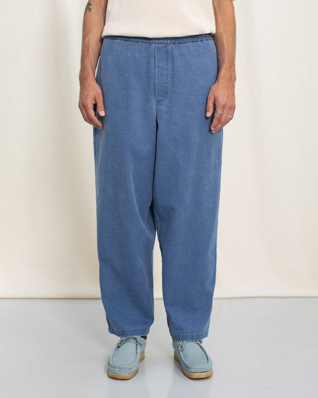 Wide Pants Washed Denim