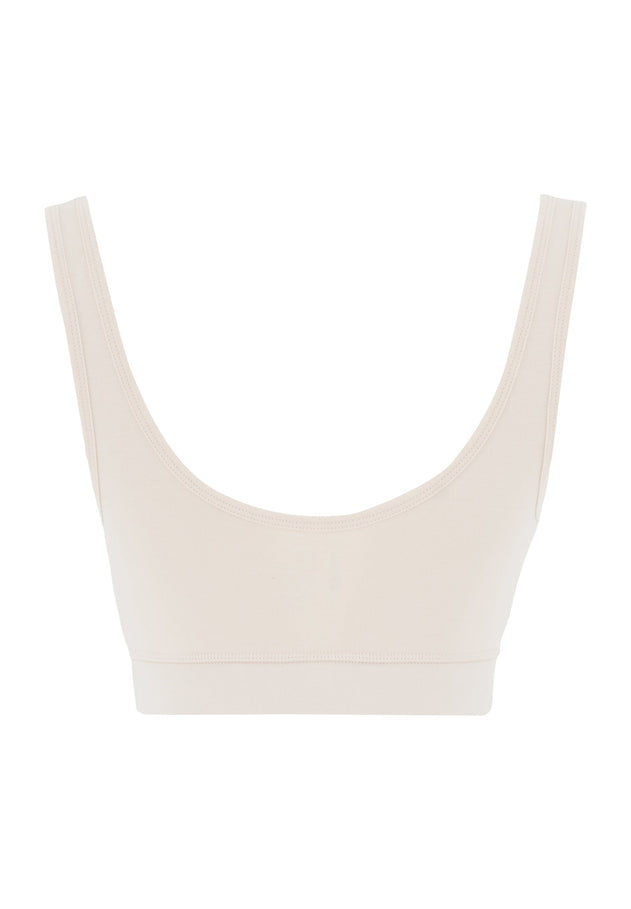 Brianna Modal Blend Bralette Off White