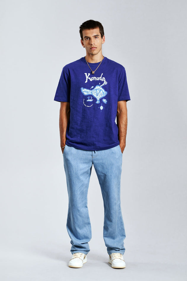 Bali Island T-Shirt Navy Blue