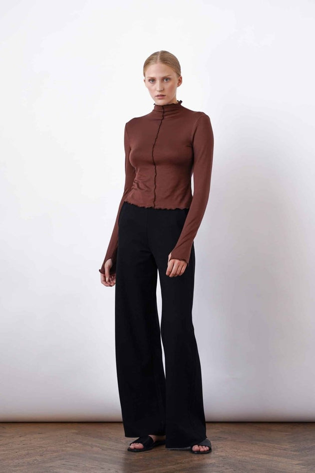 Leia Wide Pants Black - IVALO.COM