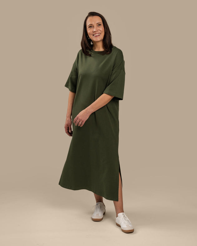Boxy Dress Khaki
