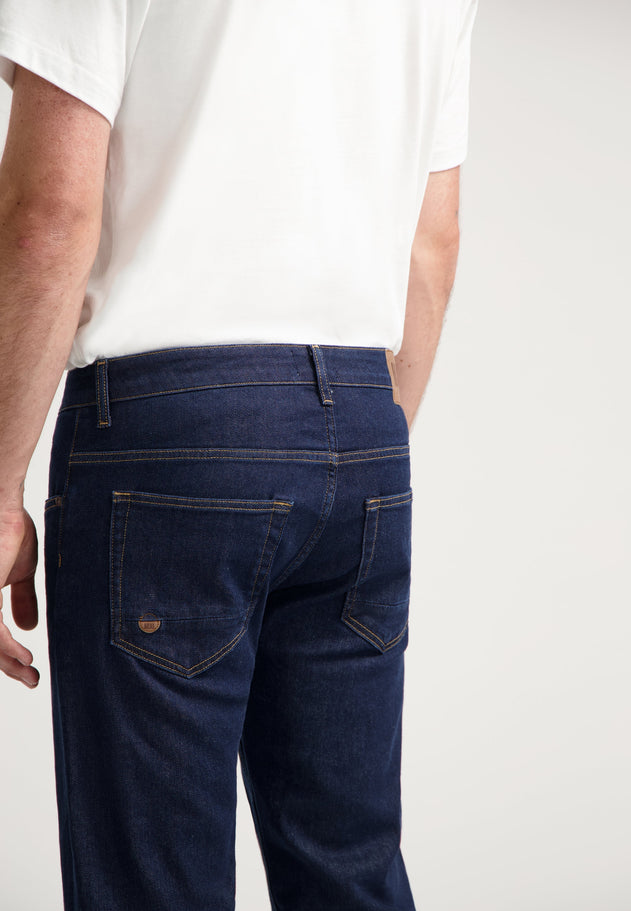 Bryce Mid Straight Jeans Strong Blue
