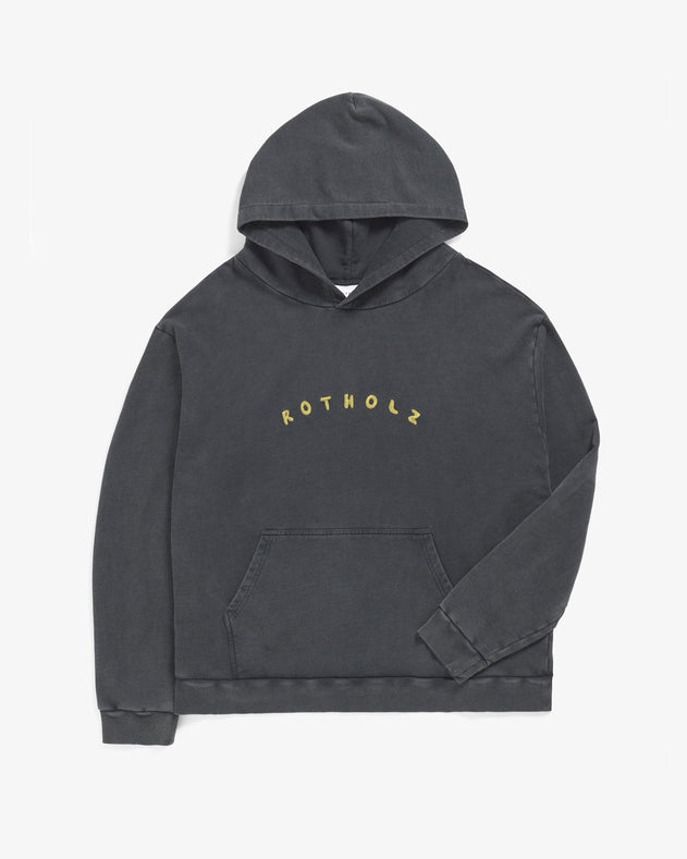 Unisex Bubbly Logo Hoodie Faded Black