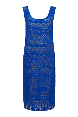 Lago Cotton Dress Sapphire Blue