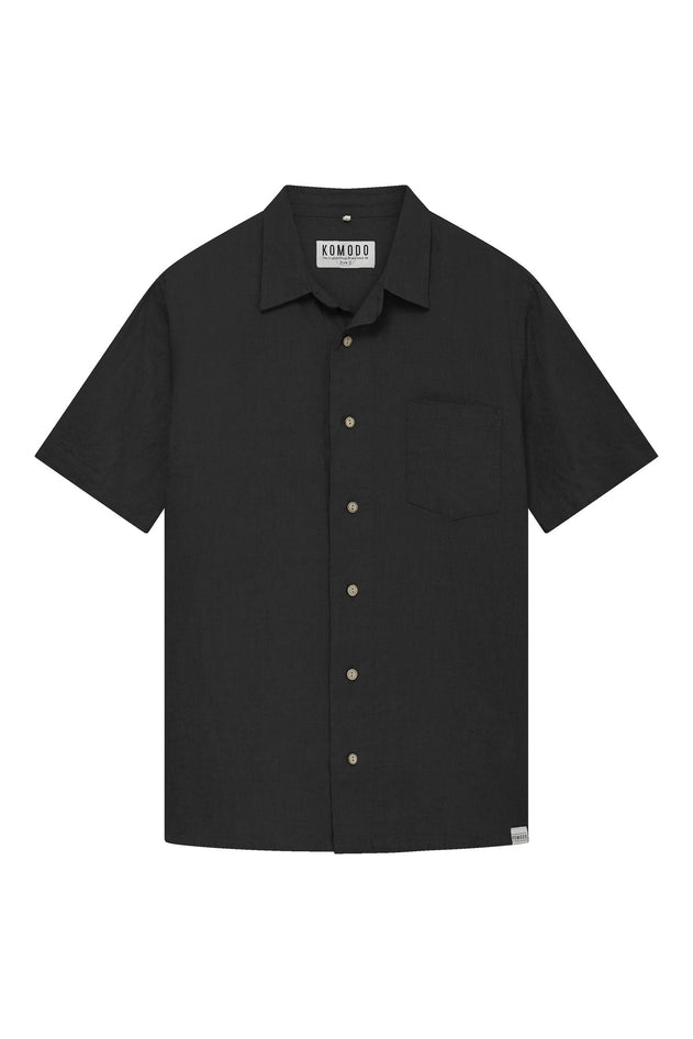 Dingwalls Linen Shirt Black
