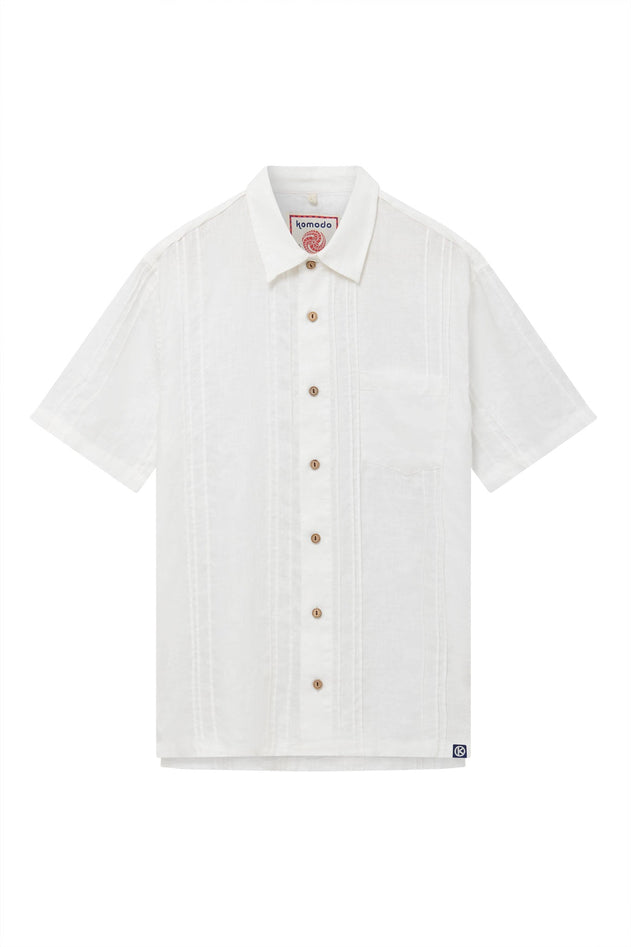 Leo Linen Shirt Off White