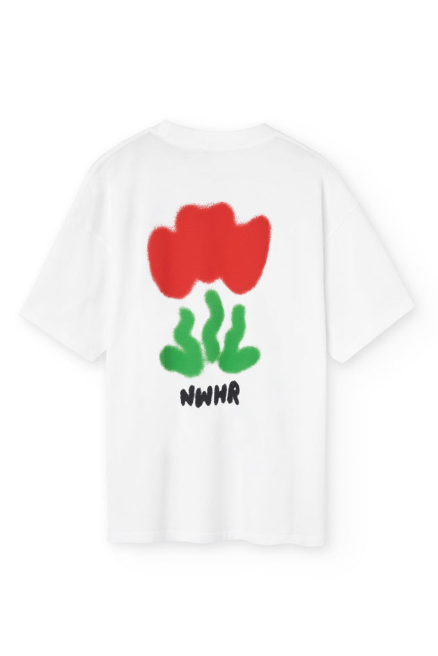 Tulip Print T-Shirt White