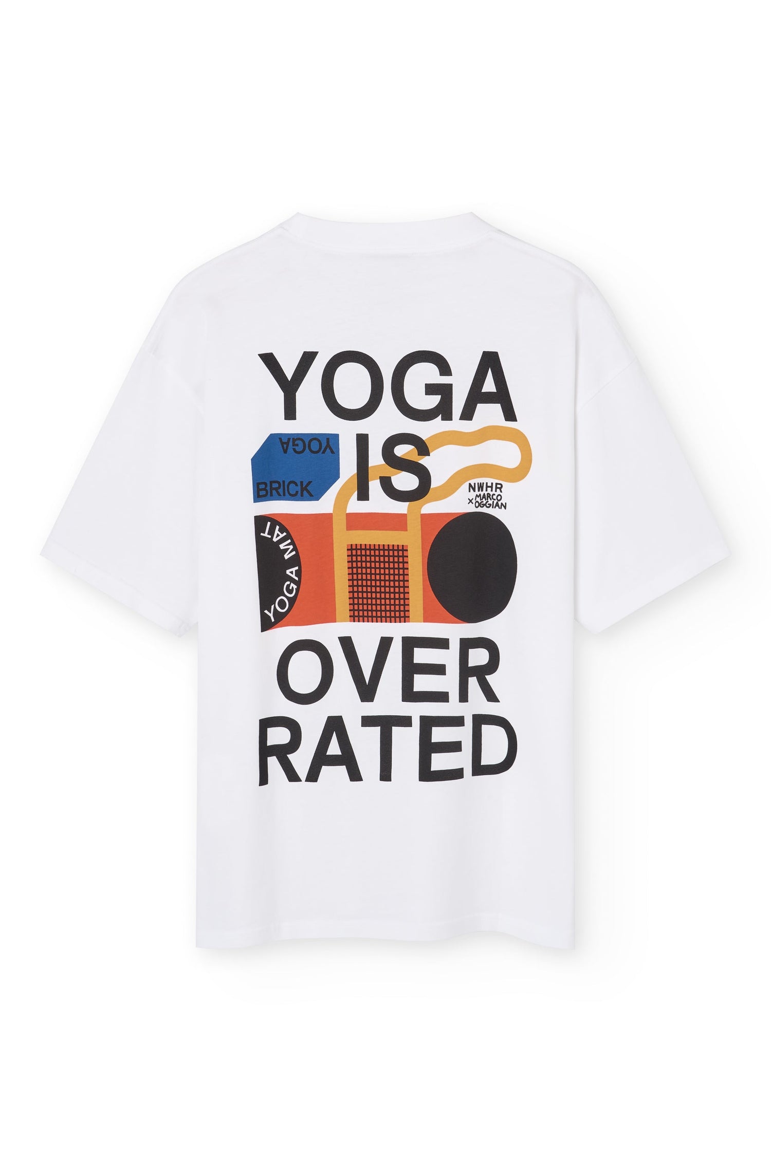 Yoga Is Overrated T-Shirt White