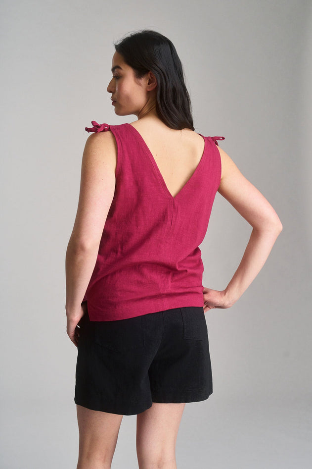 Celia Organic Cotton Top Berry