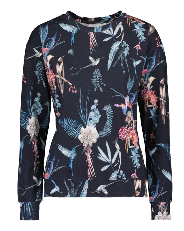 Casual Chic Print Shirt Bluebird - IVALO.COM