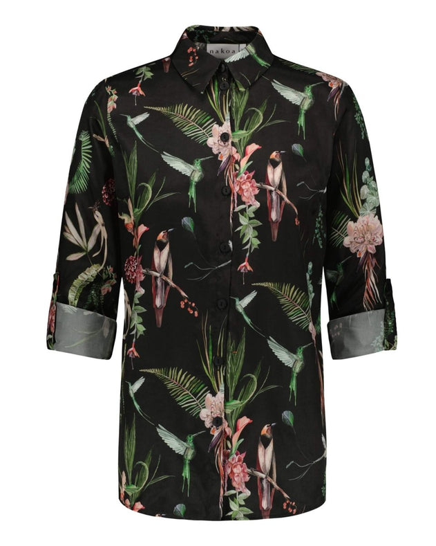 Chloe Button - up Shirt Mockingbird - IVALO.COM