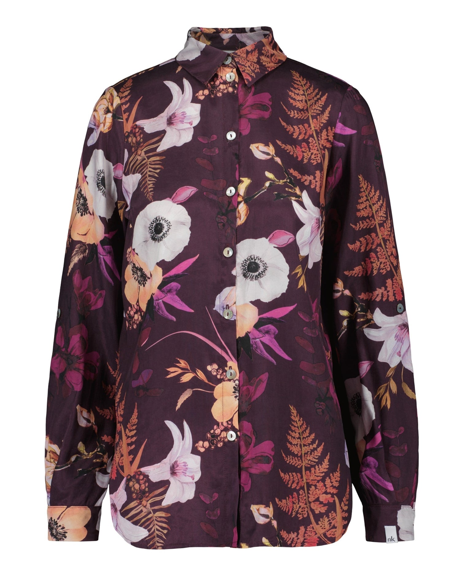 Chloe Button-up Shirt Secret Lily Purple
