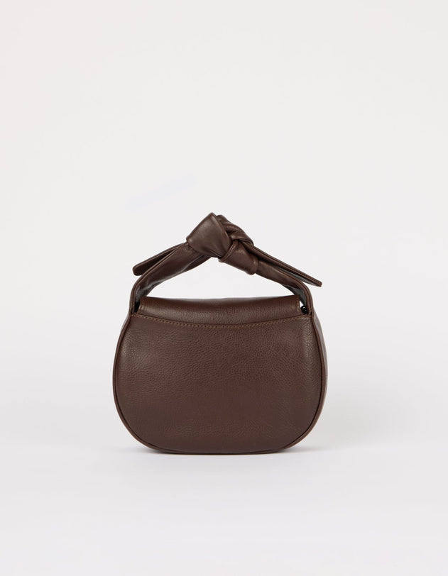 Coco Croissant Bag Soft Grain Leather Chocolate Brown