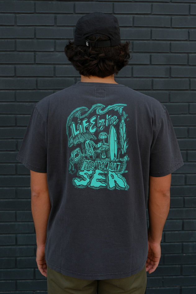 Men's Life by the Sea VII by P.Bueno Pigment T-Shirt Magnet Grey