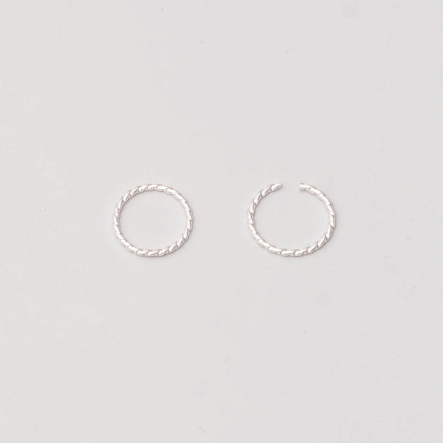 Tiny Twisted Mini Hoops