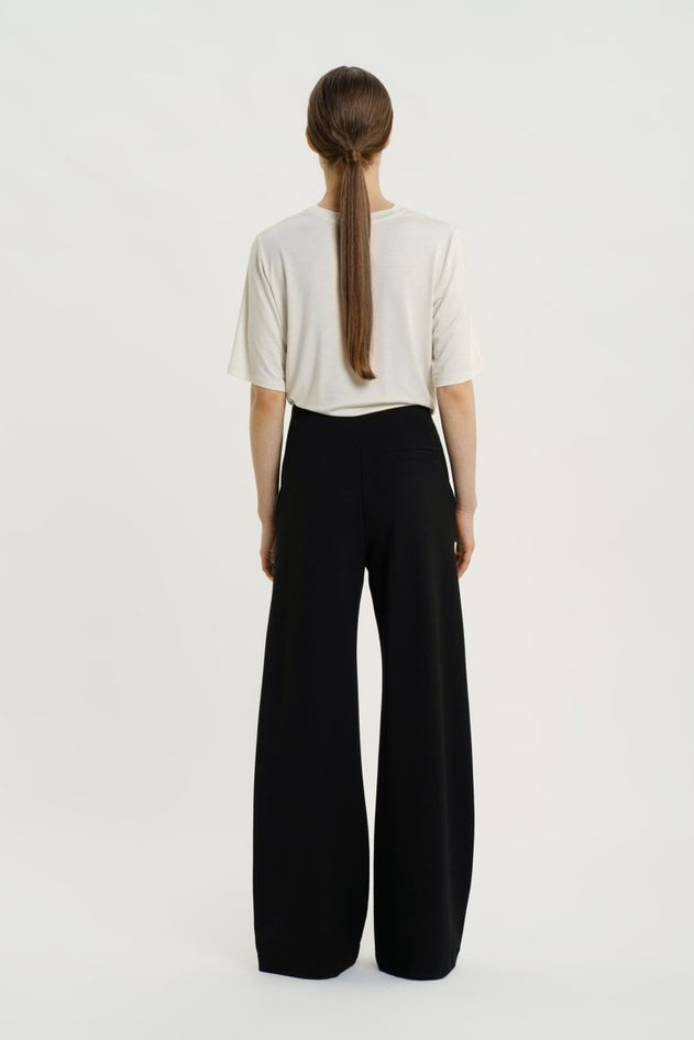 Leia Wide Pants Black - IVALO.COM
