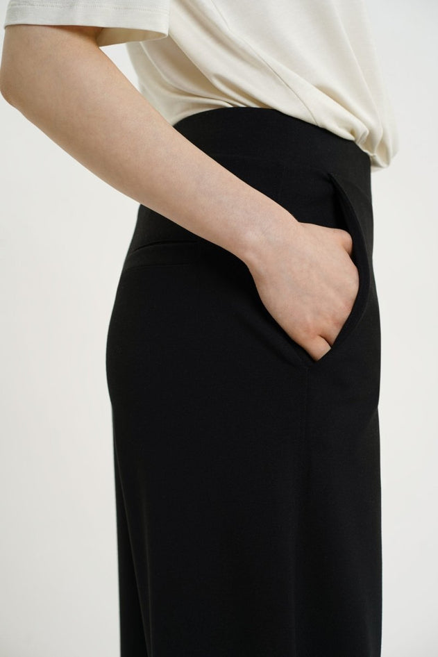 Leia Wide Pants Black - IVALO.COM