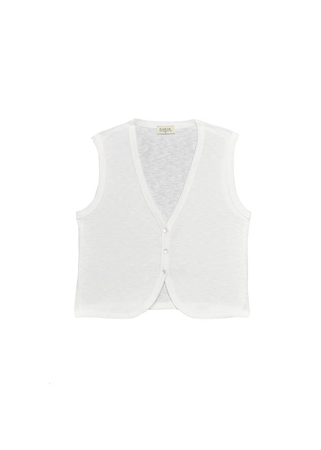 Cali Knitted Vest White