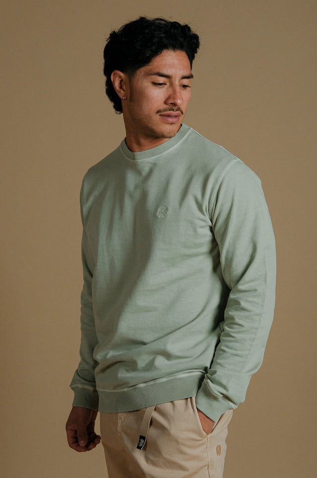 Men's Essential Pigment Sweater Reseda Green