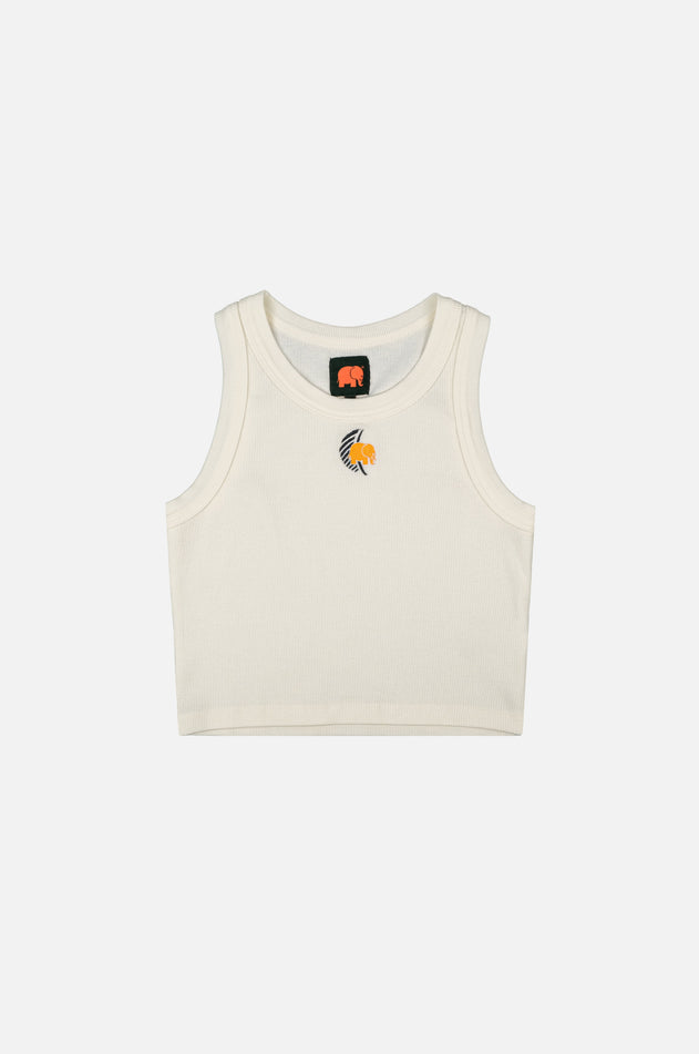 Women’s Pigment Rib Tank Areca Ecru