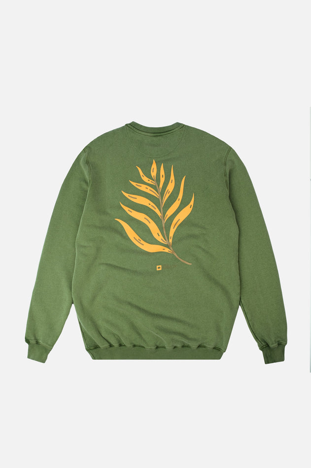 Men's Palmeral Pigment Midweight Sweater Pinnas Green