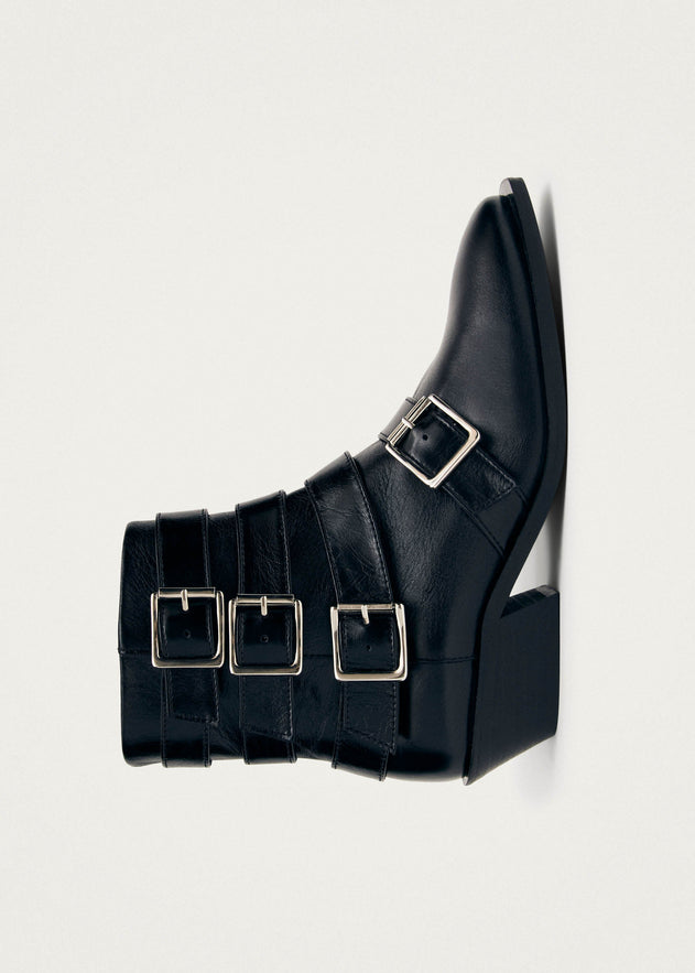 Eras Leather Ankle Boots Black