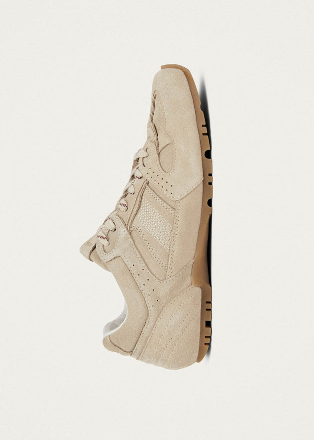 Tb.56 Leather Sneakers Suede Cream