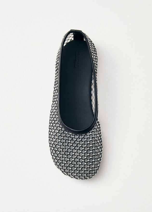 Lorain Ballet Flats Mesh Glow Black