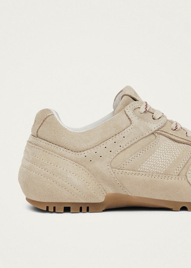 Tb.56 Leather Sneakers Suede Cream