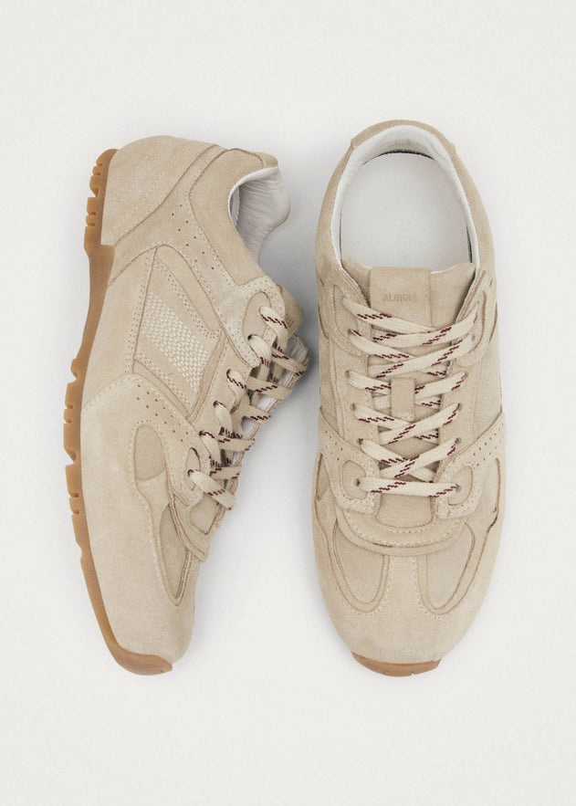 Tb.56 Leather Sneakers Suede Cream