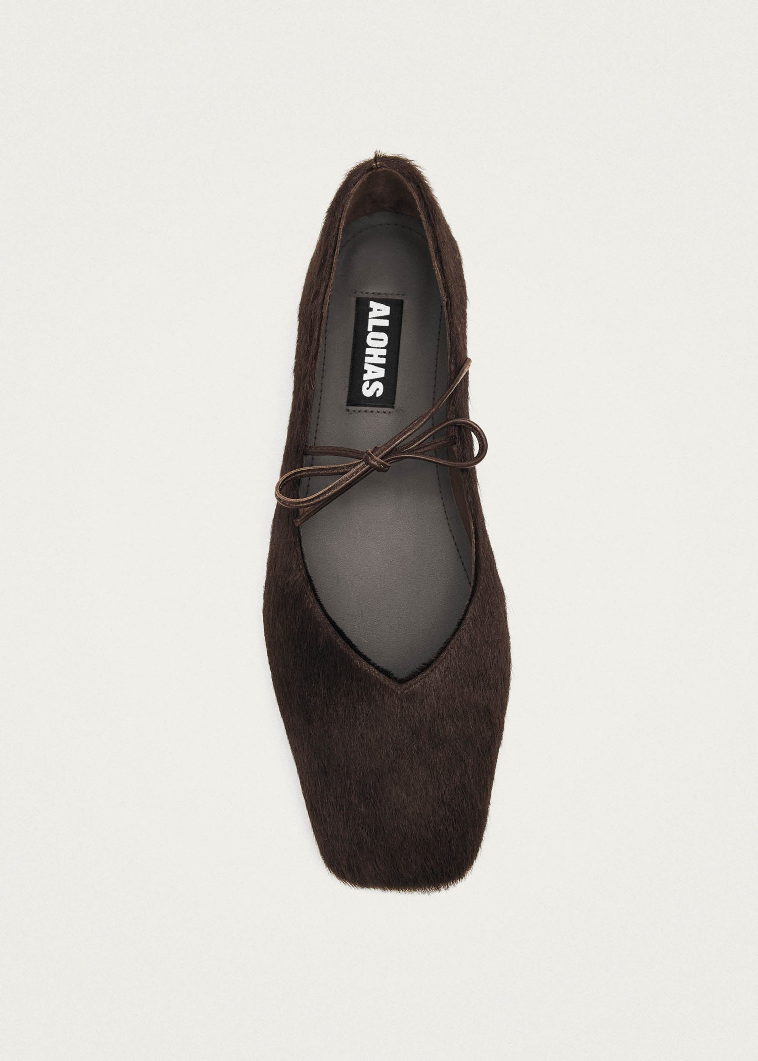 Sway Soft Leather Ballet Flats Brown