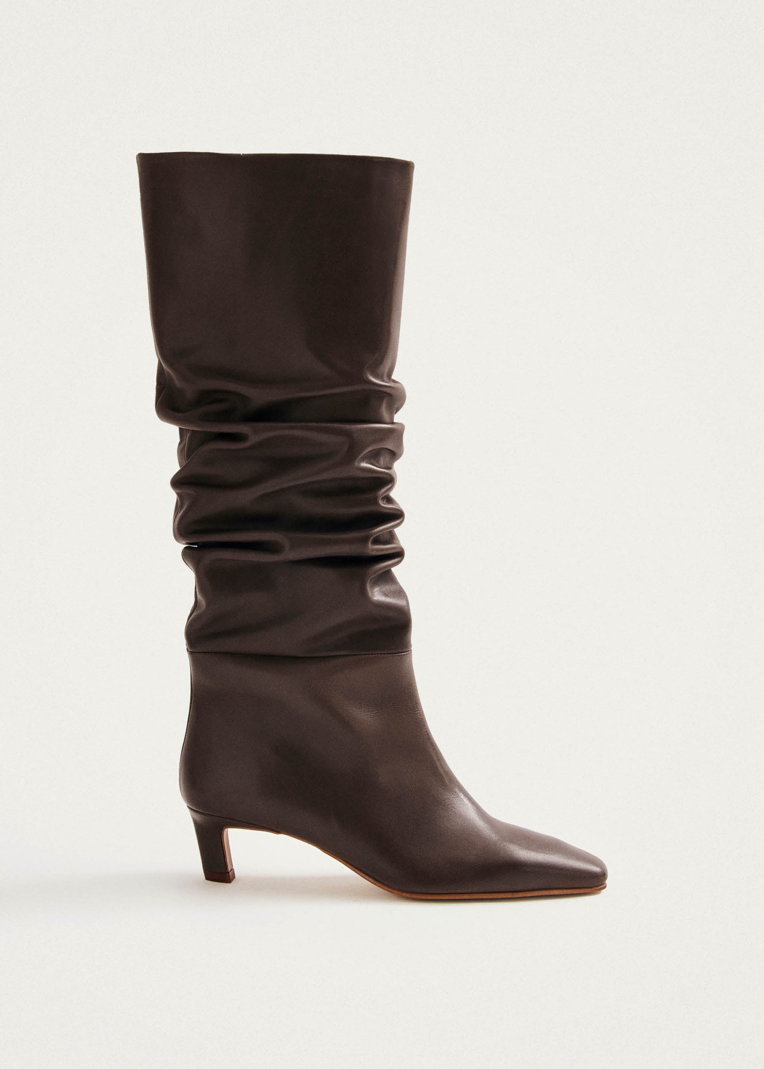 Kalila Leather Boots Brown