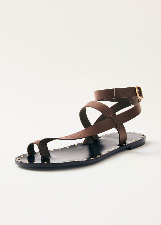 Tallula Leather Sandals Brown