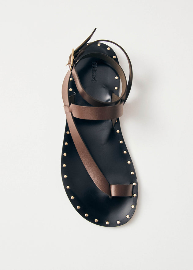 Tallula Leather Sandals Brown