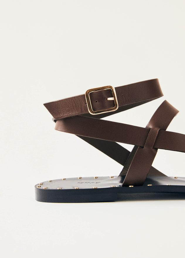 Tallula Leather Sandals Brown