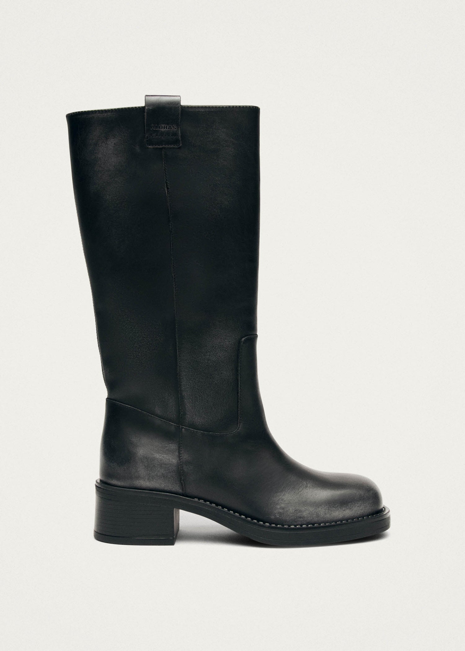Sajan Leather Boots Black
