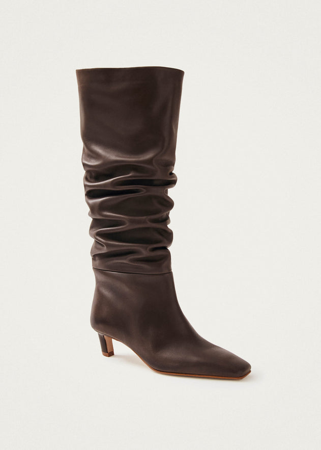 Kalila Leather Boots Brown