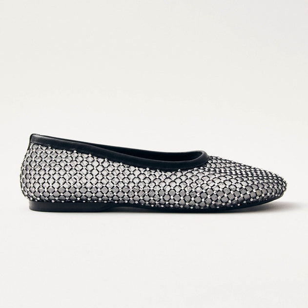 Lorain Ballet Flats Mesh Glow Black