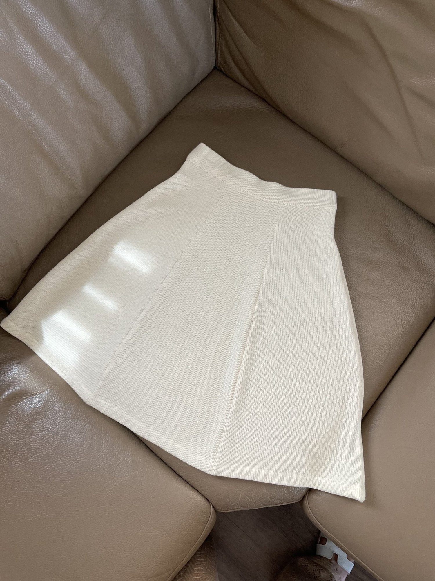 Monala Merino Wool A-Line Skirt