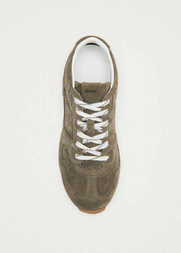 Tb.56 Leather Sneakers Suede Khaki