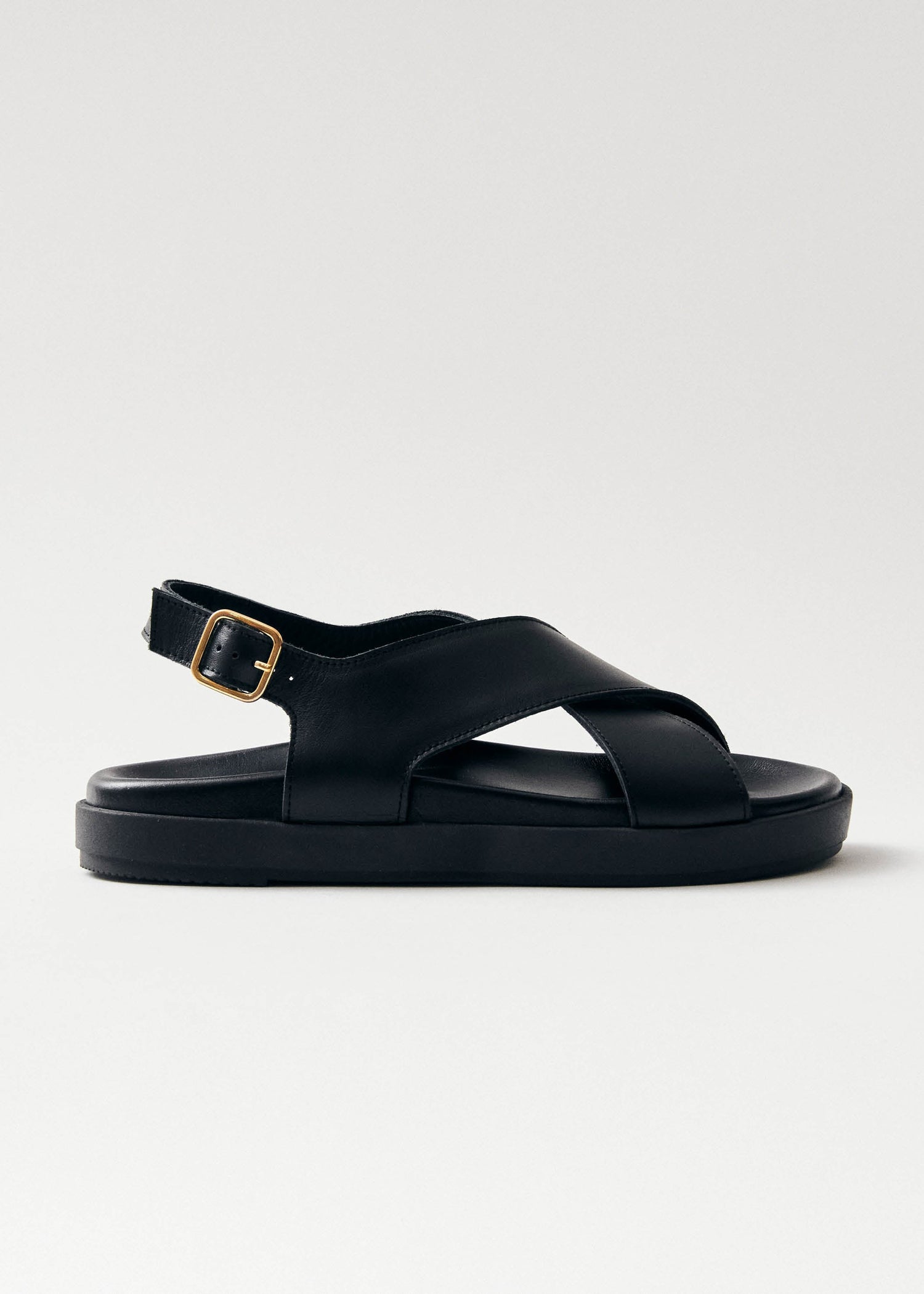 Nico Leather Sandals Black