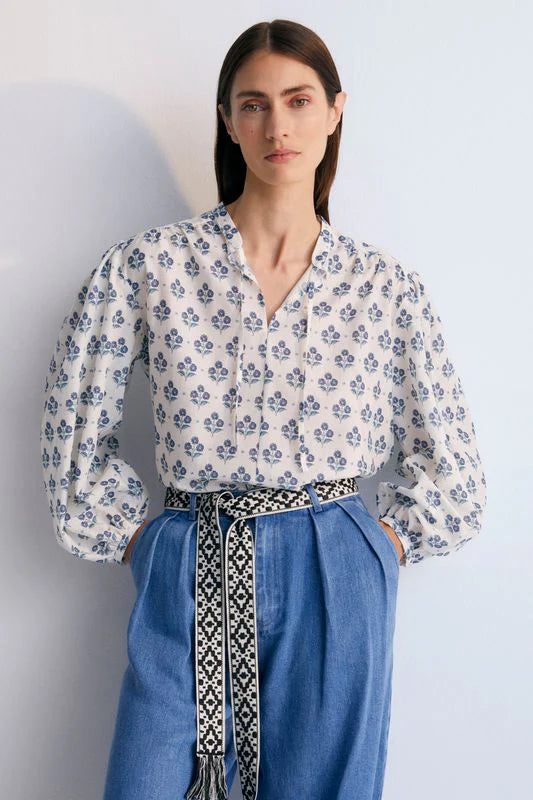 Women's Eleni Blouse Blue Hyacinth