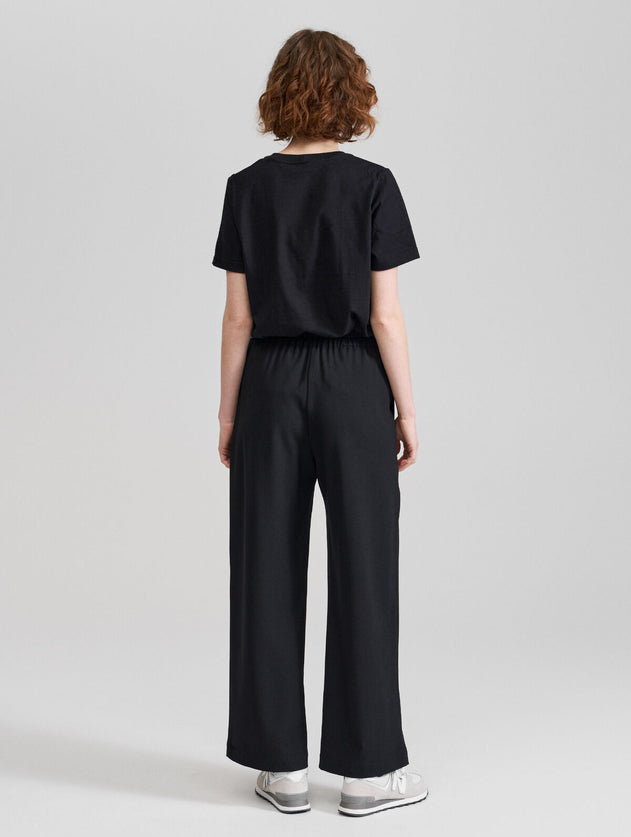 Elvi Wool Blend Pants Black