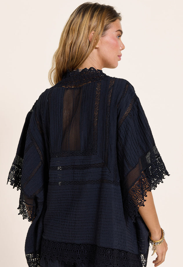 Ethereal Kimono Jacket Onyx Black