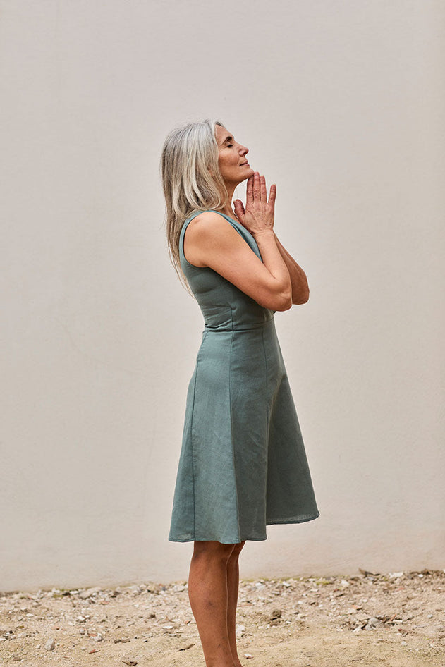 Fara Dress Aquamarine Blue