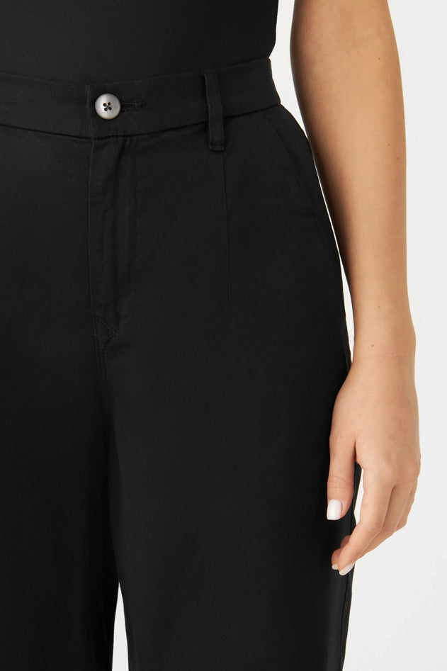 Sunshine Tapered Tencel Trousers Midnight Black