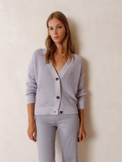 Casual Knitted Cardigan Cotton