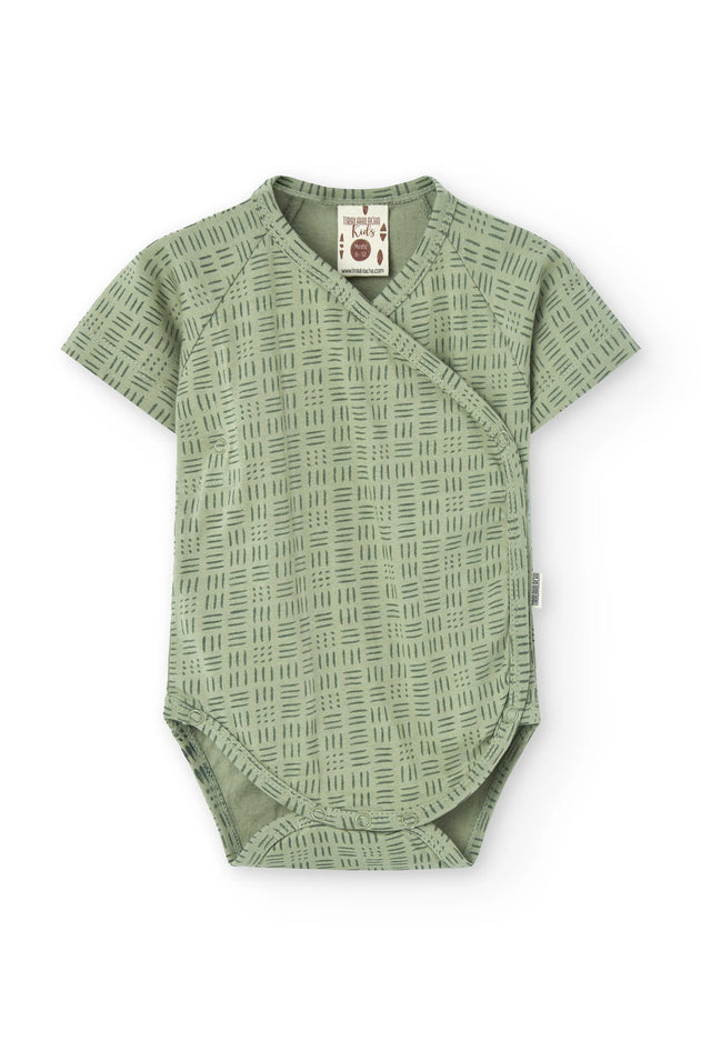 Baby's Haruka Kimono Bodysuit Wicker Green