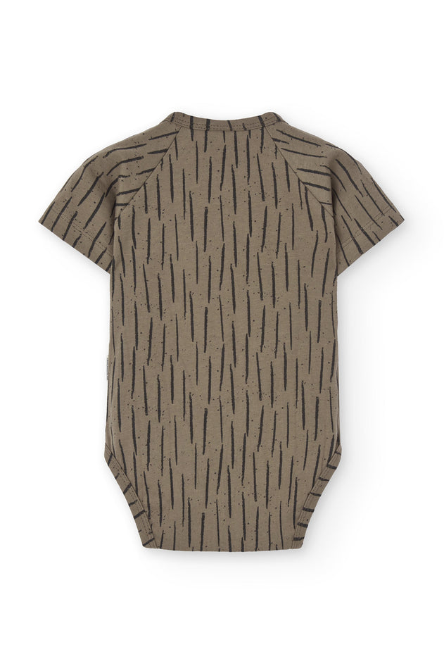 Baby's Haruka Kimono Bodysuit Brown Bark
